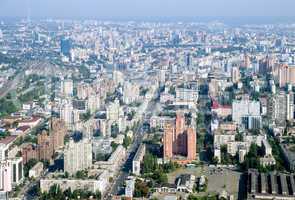 Kyiv city - aerial view.