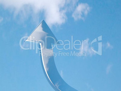 Arrow - aspire to sky - with clipping path