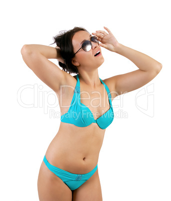 woman in a bikini