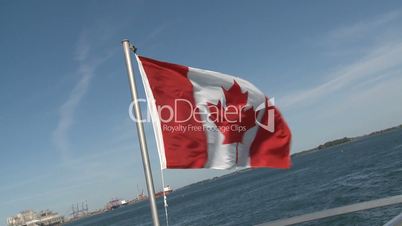 Canadian Flag in the wind
