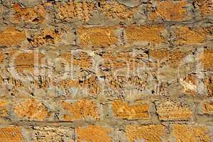 Limestone blocks wall