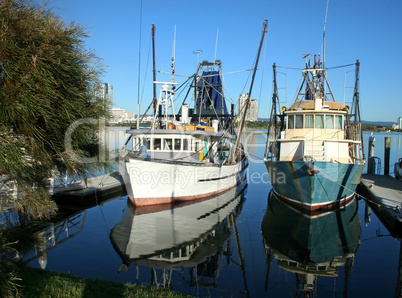 Fishing Boats At Dock