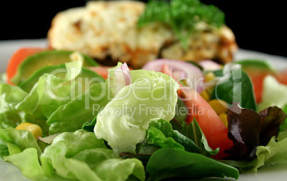 Salad With Moussaka