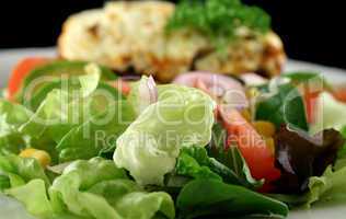 Salad With Moussaka