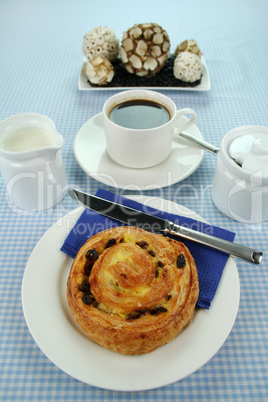 Sultana Danish With Coffee