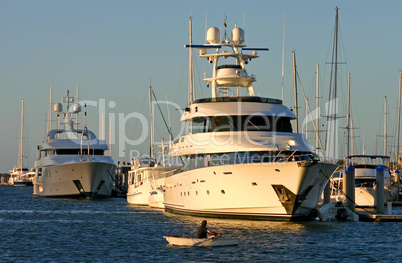 Row Boat VS Superyacht