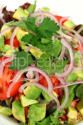 Vertical Of A Tossed Salad