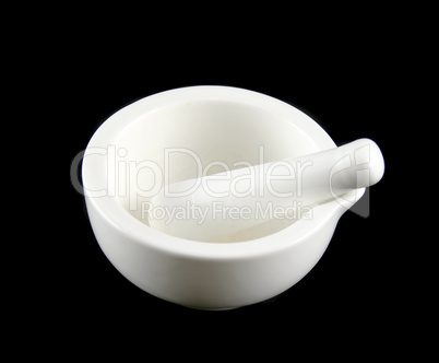 White Mortar And Pestle
