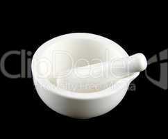 White Mortar And Pestle