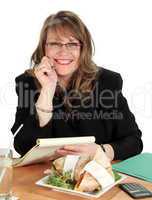 Businesswoman Lunch