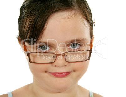 Child With Glasses Smiling