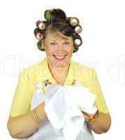 Wiping Up Housewife