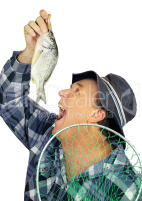 Eating Fish Fisherman