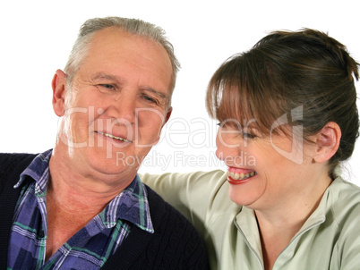 Father Laughing With Daughter