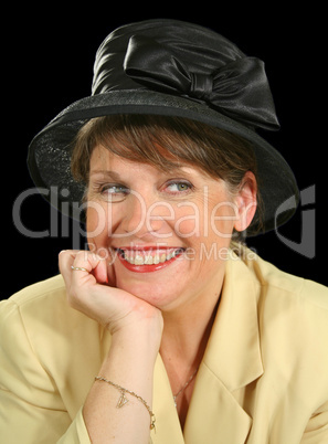 Smiling Woman In Hat