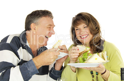 Couple Enjoying Lunch