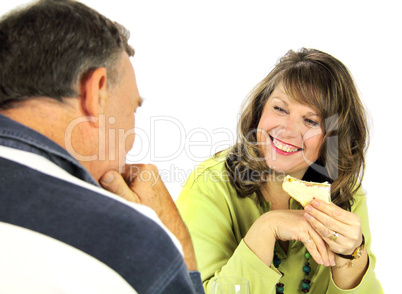 Couple Enjoying Lunch