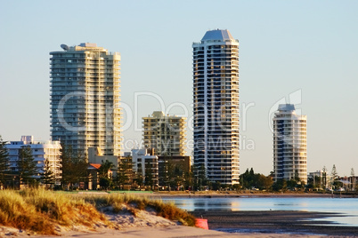 Apartment Towers At Sunrise