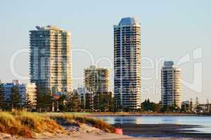 Apartment Towers At Sunrise