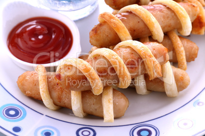 Pastry Chicken Sausages