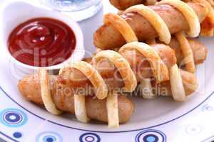 Pastry Chicken Sausages