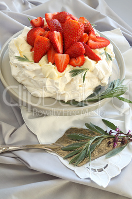 Strawberry Pavlova