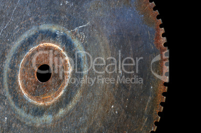 rusty saw blade cutting wheel