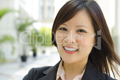 Cheerful Asian female