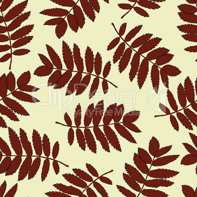 Seamless pattern with autumn leaves