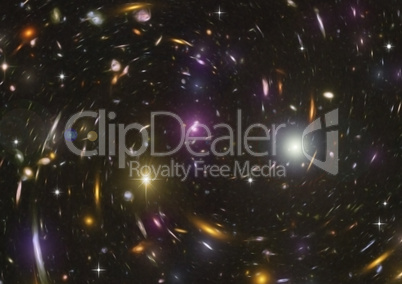 galaxy in a free space