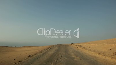 Fahrt durch Wüste, Sdamerika, Peru