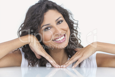 Beautiful Happy Hispanic Woman Smiling