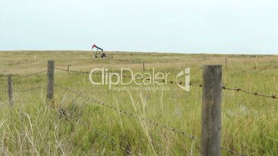 Lonely Oil Pump On Farm