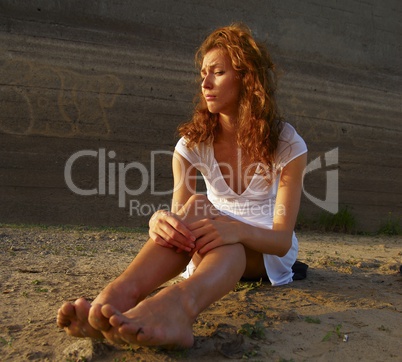 Woman on beach