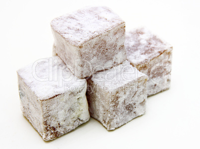 Turkish delight (lokum) confection