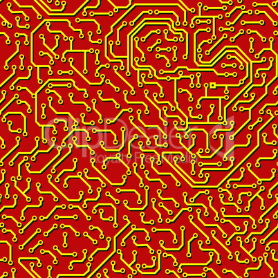 Seamless pattern. Computer circuit board.