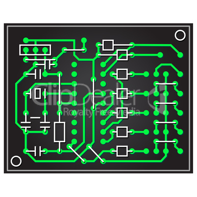 vector abstract circuit board