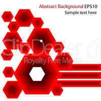 Abstract red vector background