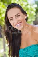 Attractive Mixed Race Girl Portrait