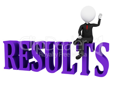 Results Concept. Results word on white background