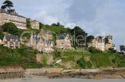 Brittany, the beach of Trestrigniel in Perros Guirec