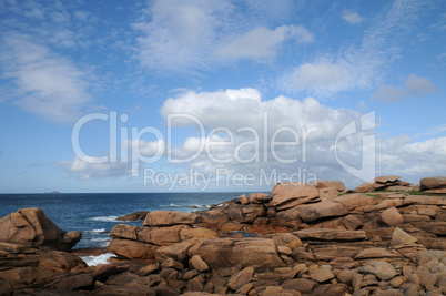 France, granite rocks in Tregastel