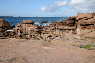 France, granite rocks in Tregastel