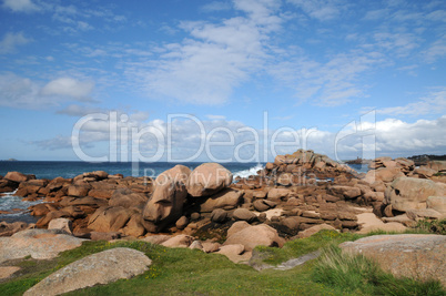 France, granite rocks in Tregastel