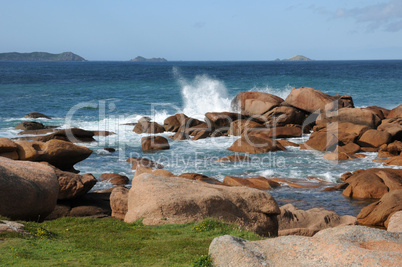 France, granite rocks in Tregastel