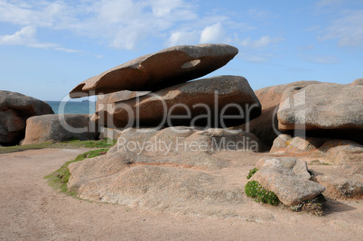 France, granite rocks in Tregastel