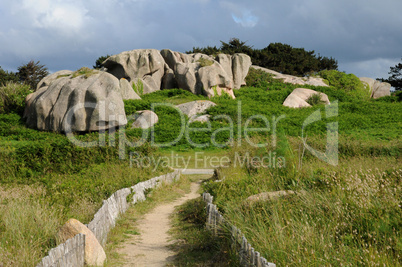 France, granite rocks in Tregastel