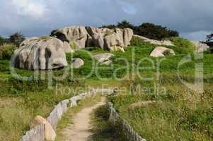 France, granite rocks in Tregastel