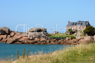 France, granite rocks in Tregastel