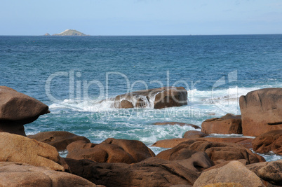 France, granite rocks in Tregastel